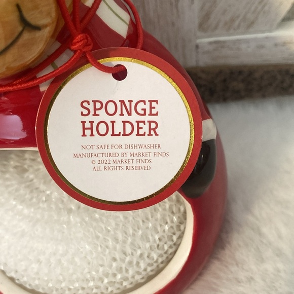 Market Finds Christmas Moose Sponge Holder - Picture 4 of 7